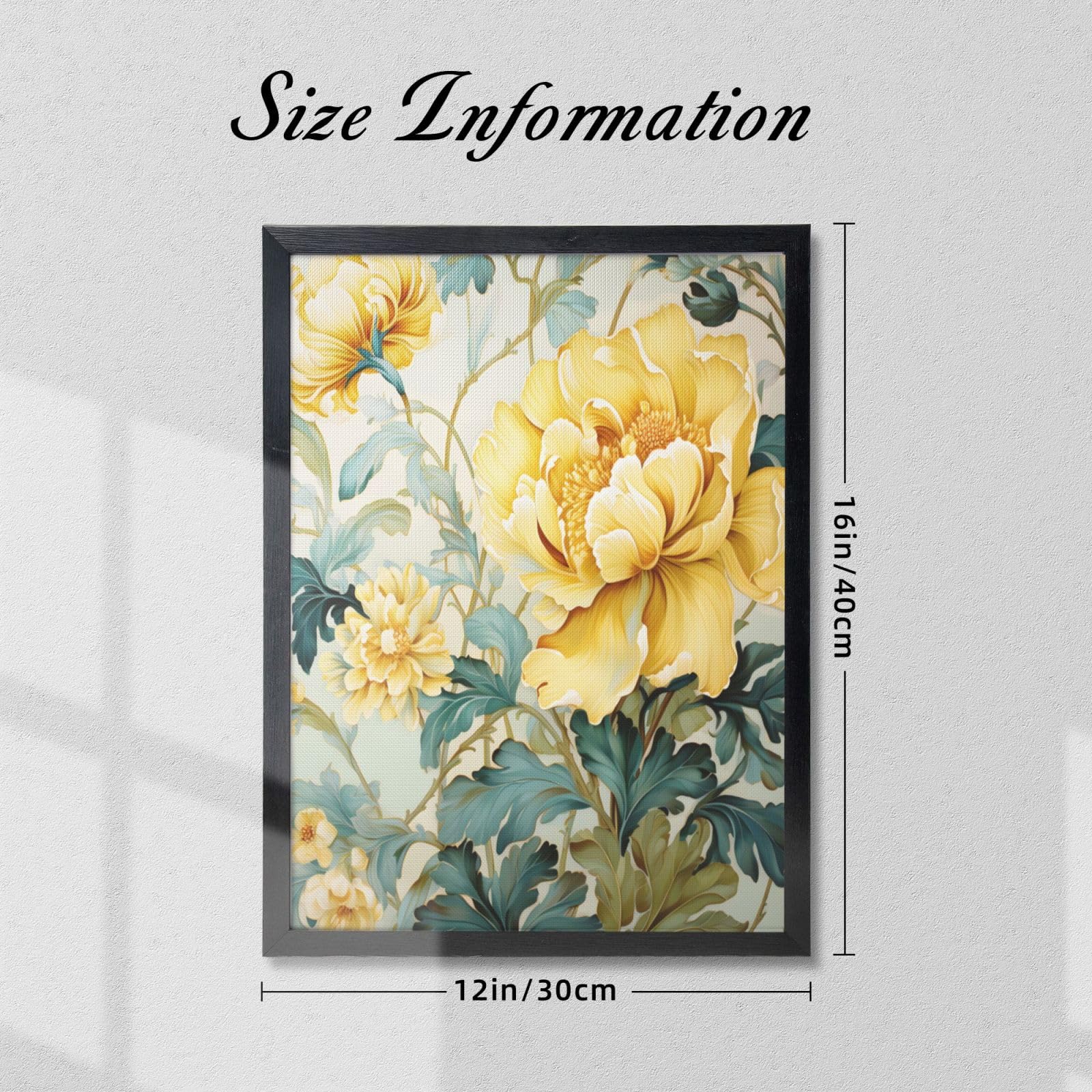 Amazon.com - Zemwundy Vintage Yellow Flowers Frames Vintage